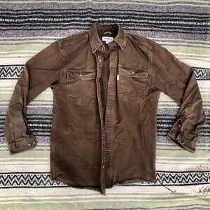 Carhartt button down canvas men’s casual dress work shirt